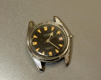 Diver Mikorex datamatic super waterproof vintage diver mechanical 34mm spares repair