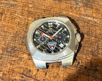 Breil Ducati Corse chronograaf horloge 40 mm voor reparatie van reserveonderdelen, vintage sporthorloge, motorrace-uurwerk voor verzamelaars, werkt niet