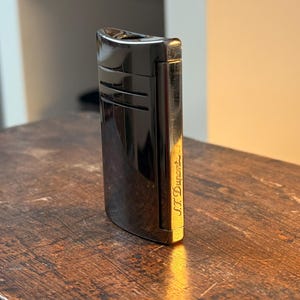 Vintage ST Dupont Maxijet grey Lighter - Classic Luxury Collectible Gift for Men & Women