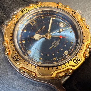 Montre Homme BEUCHAT Vintage Quartz - Bicolore Or/Acier - Boîtier 37 Mm - Étanchéité 50 M - Années 80