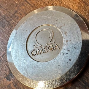 Omega 196.0121 Gold Plated MLB Quartz Watch Caseback Vintage Replacement Part Accessory