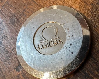 Omega 196.0121 Gold Plated MLB Quartz Watch Caseback Vintage Replacement Part Accessory 33mm