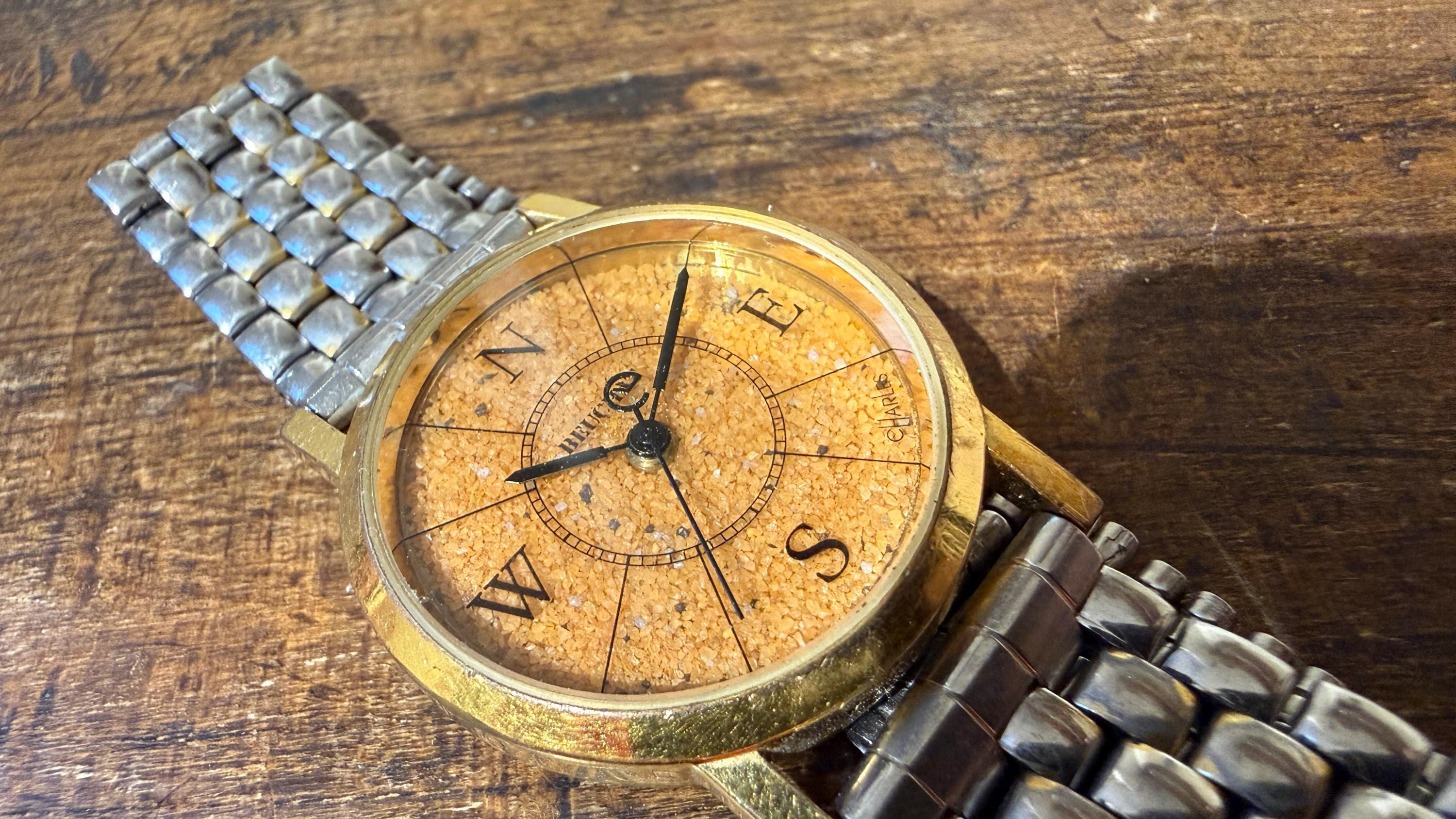 Montre Beuchat Quartz Homme - Cadran Rouge, Bracelet D'Origine, Modèle Diver