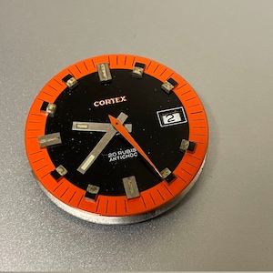Vintage Cortex Diver Watch Dial & Movement Parrenin X171 - Antique Mechanical Repair Part, Classic Retro Timepiece Accessory