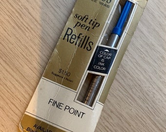 Recambios para bolígrafo Cross Soft Tip: Tinta azul vintage para bolígrafo (punta fina)