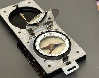 Vintage Marsch Kompass Pocket Compass – Antique Brass Navigator Tool, Collectible Outdoor Gear