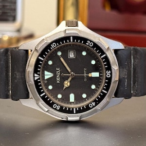 Vintage Kienzle Quartz 42mm Skin Diver Watch Rare Model Superb Dial Collectible Timepiece