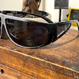 Vintage Alpina Skyracer Sunglasses Retro Sport Ski & Bike Rare Eyewear for Outdoor Adventure