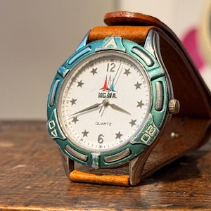 Frecce Tricolori Pilot Watch Quartz Blue Italian Military Aircraft Design Airplane Timepiece diver vintage