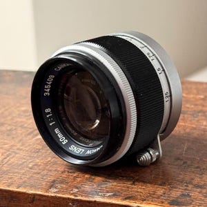 Canon 50mm f1.8 L39 II Lens Leica Screw Mount LTM Vintage Portrait Photography Prime Lens