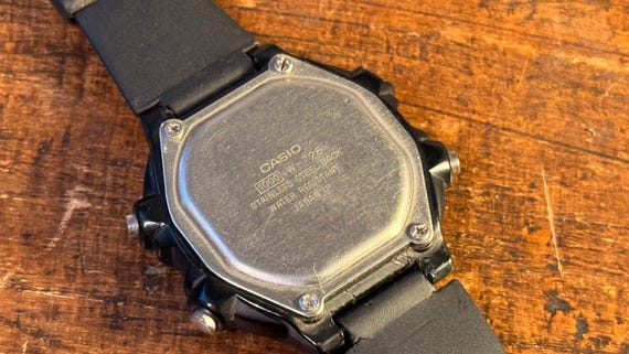 Vintage Casio W-726 Digital Watch | Retro 80s LCD Alarm Quartz