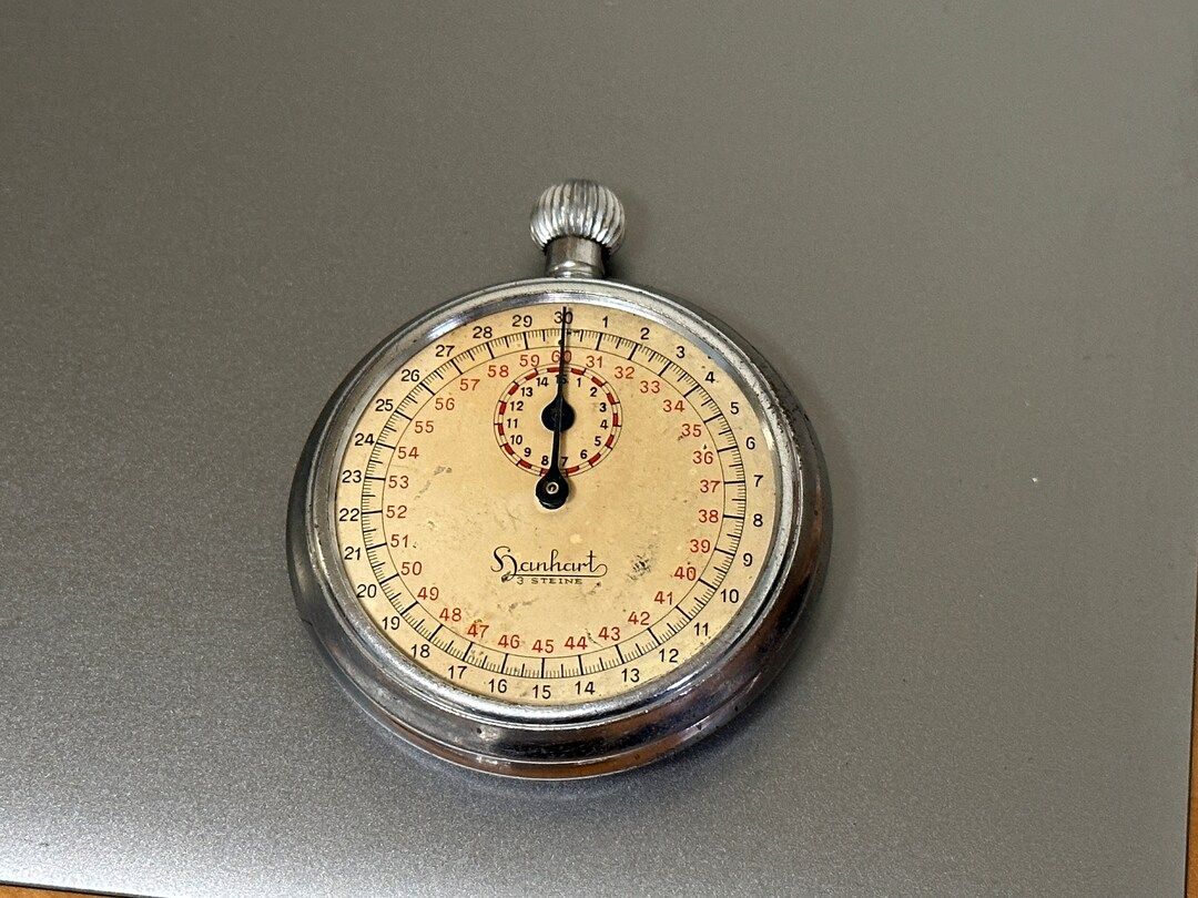 Hanhart 3 Steine Vintage Rare Stopwatch Bomb Timer Military Etsy