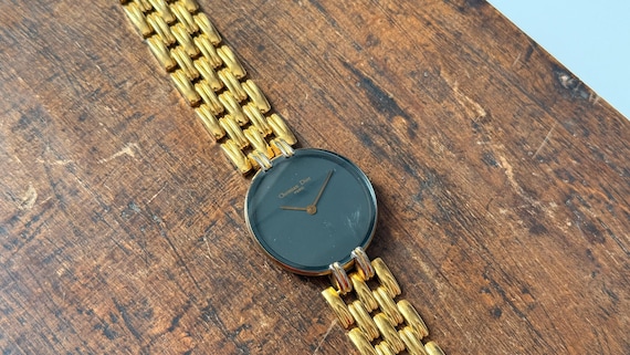 Christian Dior Bagheera Quartz Watch, Vintage Gold-tone Ladies