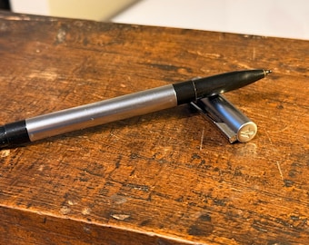 Vintage Hermes Self-balancing Ballpoint Pen, Sterling Silver Plate
