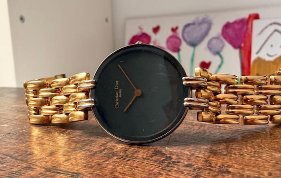 Christian Dior Bagheera Quartz Watch, Vintage Gold-tone Ladies