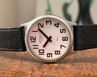 Vintage Arsa Quarzuhr, seltenes Modell mit gut sichtbarem Zifferblatt Klassische Herren Armbanduhr Sammlerstück
