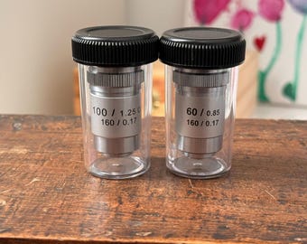 Eschenbach microscope lens 100x 1.25 oil | 60x 0.85 scientific not used | Lab equipment, optical tools, microscopy accessories