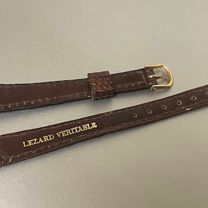 Lezard vintage leather starp watch 11mm original