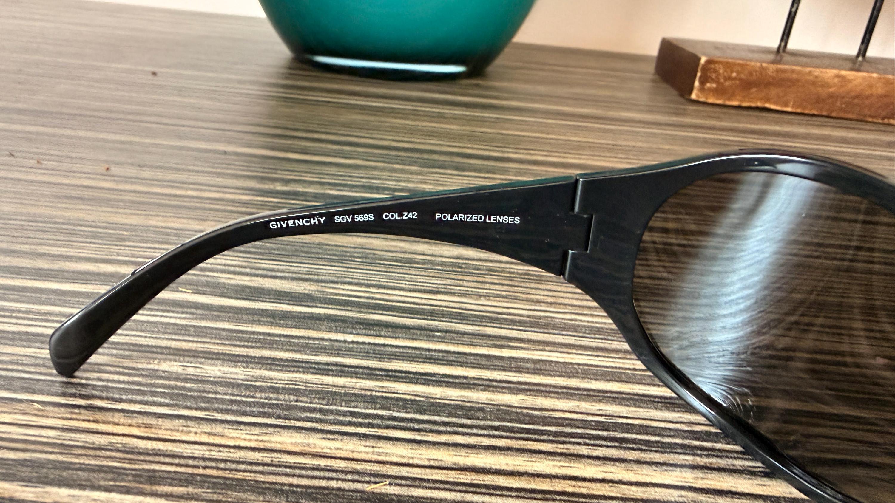 Givenchy SVG 569S Designer Polarized Oversized Black Sunglasses