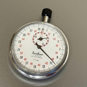 Vintage Stopwatch Hanhart Timer, Mechanical 1/10 Precision Racing