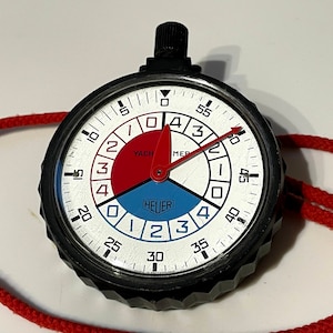 Heuer Yacht Timer Ref. 503.913 Zabytkowy stoper do regat, żeglarski przedmiot kolekcjonerski i ponadczasowy, elegancki prezent