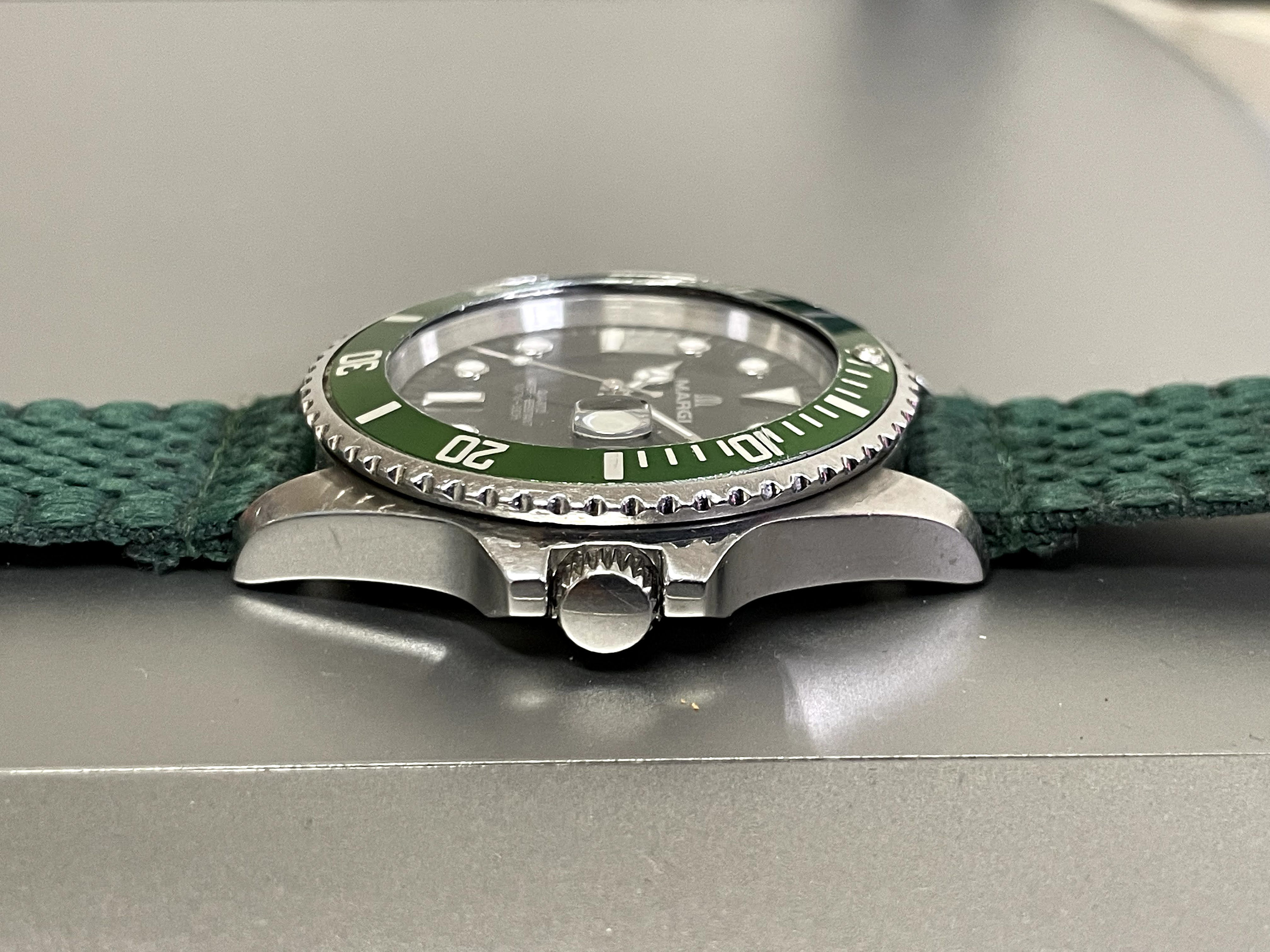 Margi Submariner Kermit subacqueo al quarzo superbo quadrante | Etsy Italia