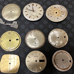 Vintage watch dial girard perregaux chronograph nicolet roamer seiko citizen joblot