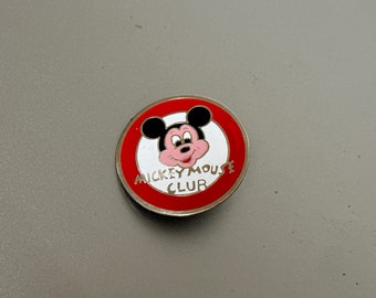 Vintage Mickey Mouse Club pin badge, collectible, gold design, vintage Disney gift, Christmas present,