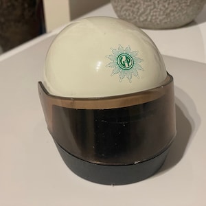 GDP vintage helmet piggy bank rally racing rare mancave steampunkt design