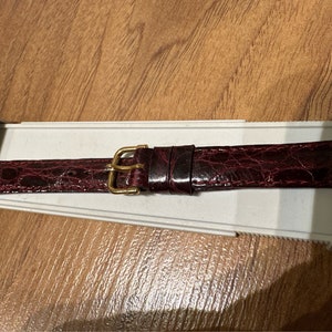 Vintage Cobra 12mm Brown Leather Watch Strap Made in France – Genuine Leather Replacement Band for Classic Watches