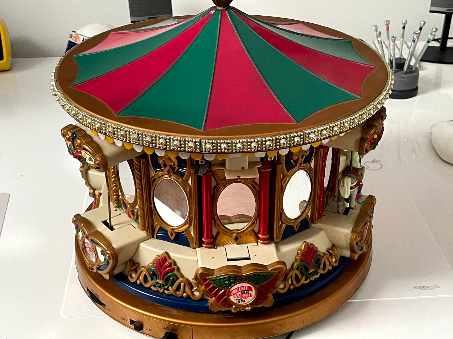 Vintage Mr. Christmas Holiday Carousel Etsy