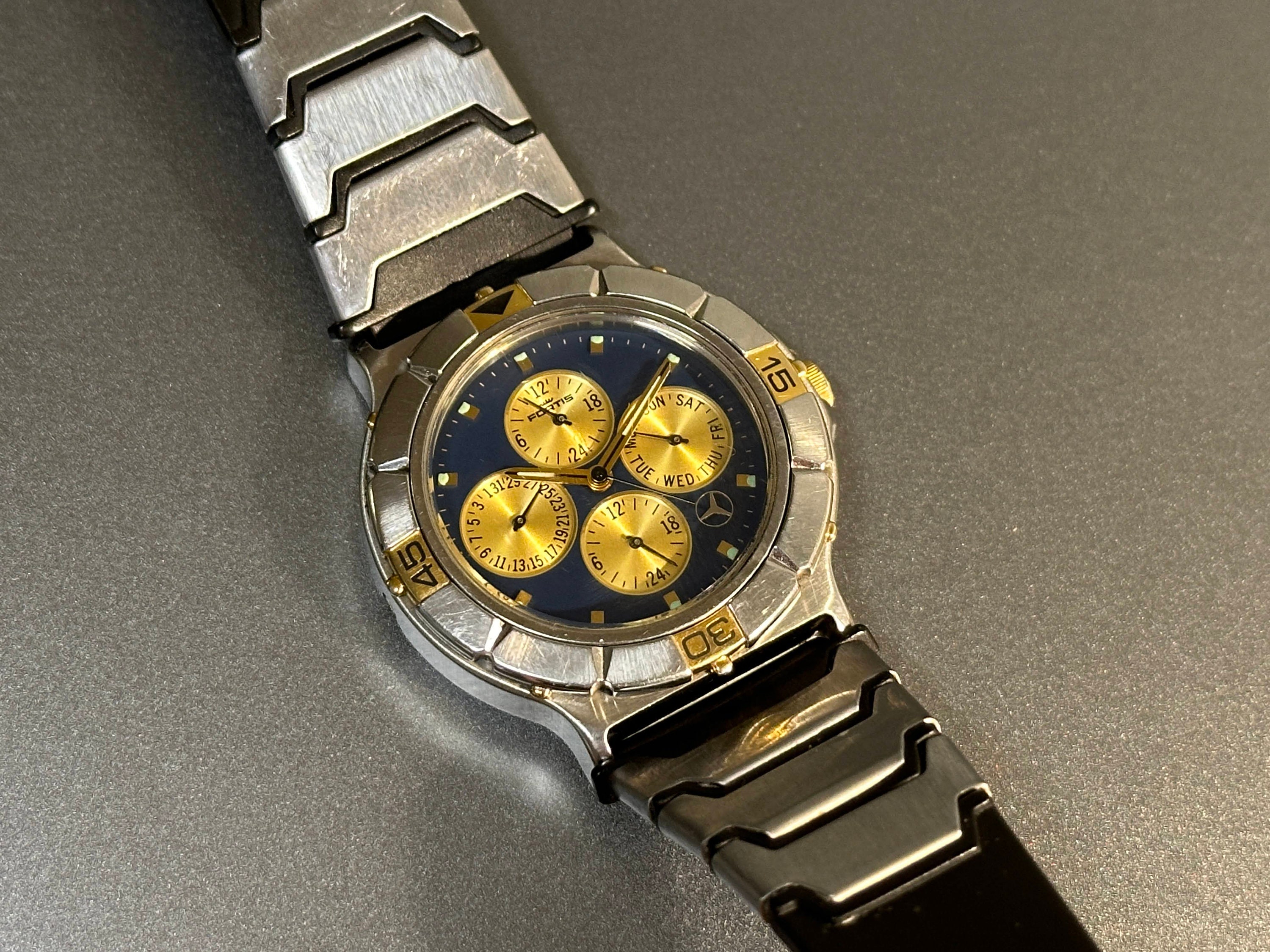 Mercedes Benz Fortis Dual Time Dual Kalender Herrenuhr Chrono Typ