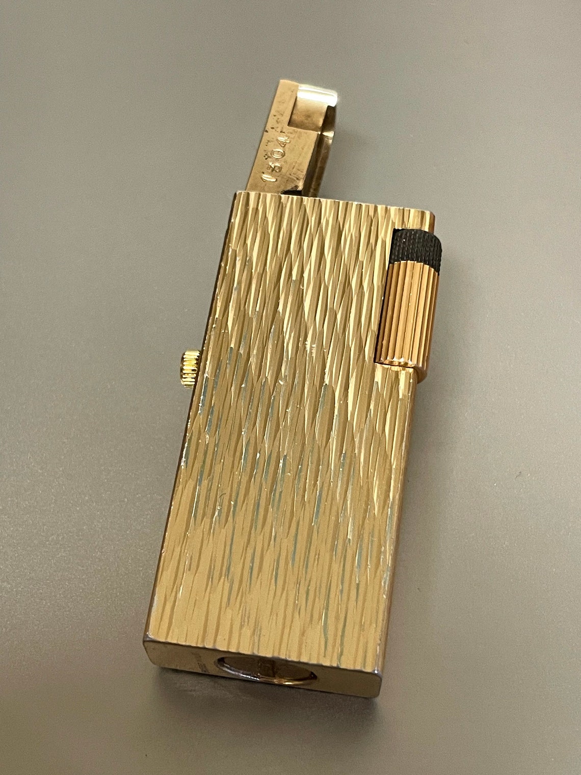 Rivo vintage watch lighter rare swiss made clock gold color Etsy