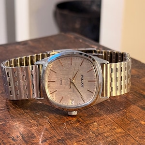 Men&#39;s Poljot Watch 1970s Mechanical Vintage SS Bracelet Classic Russian Timepiece