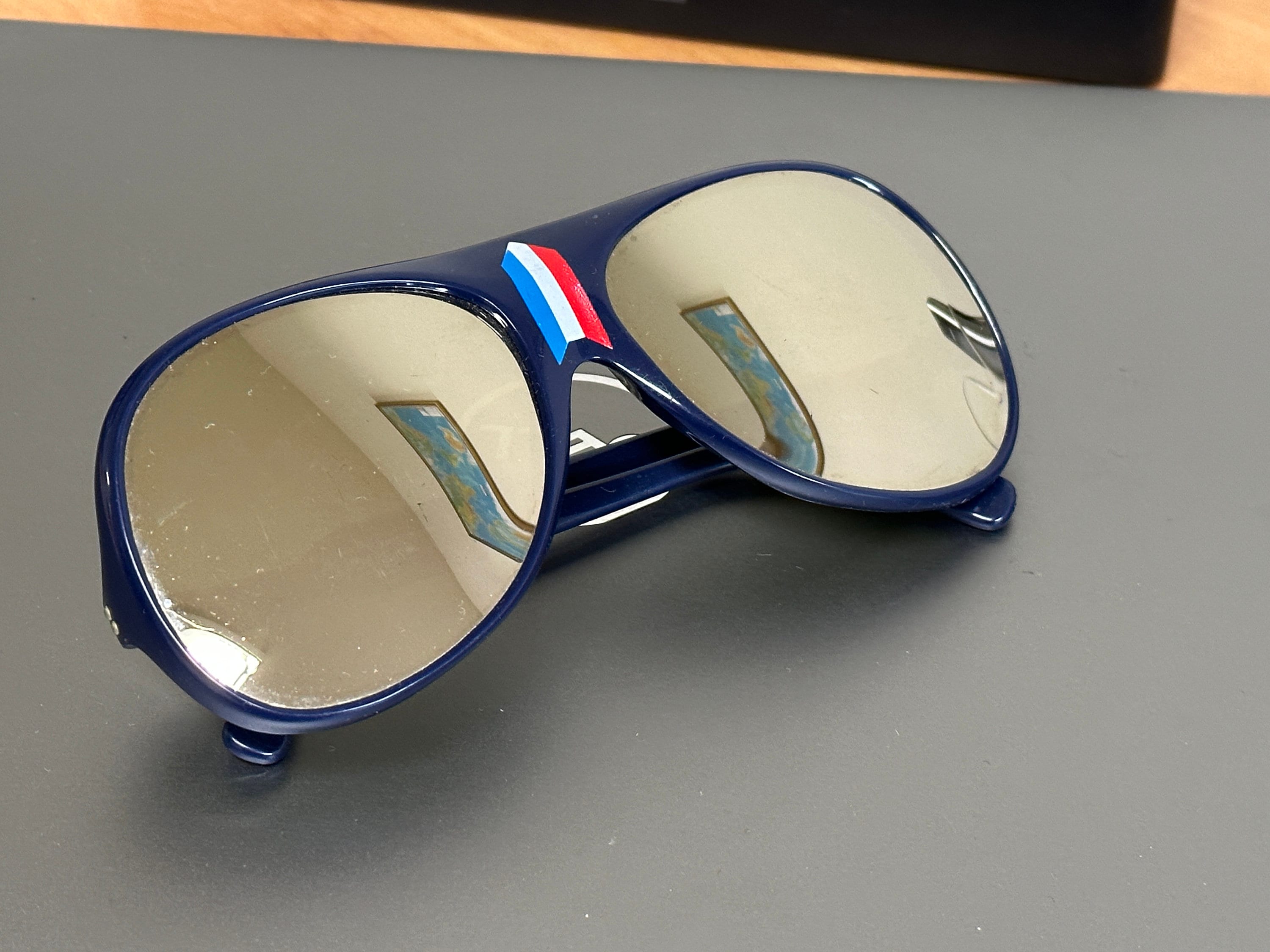 Lunettes De Soleil Vintage Frame France Paris - Monture Marron Rétro - Bon état D'usage