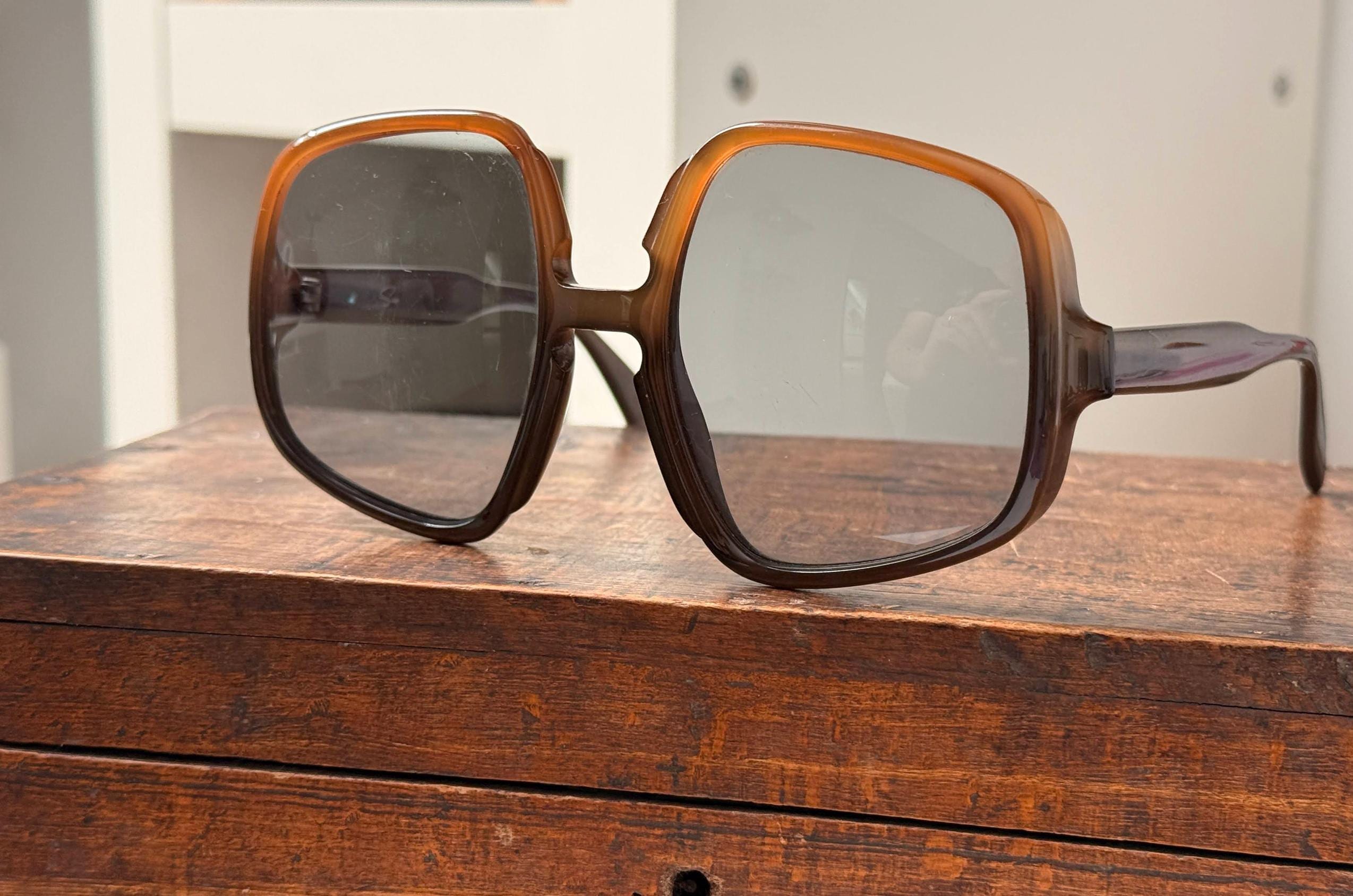 Grandi Occhiali Rotondi Oversize Tinta Una Montatura In - Foto 4