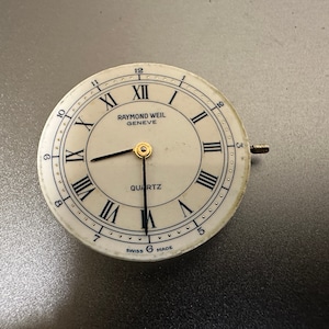 Raymond Weil Lady Quartz Watch Movement 25 mm Dial Reparo Peças de Reposição