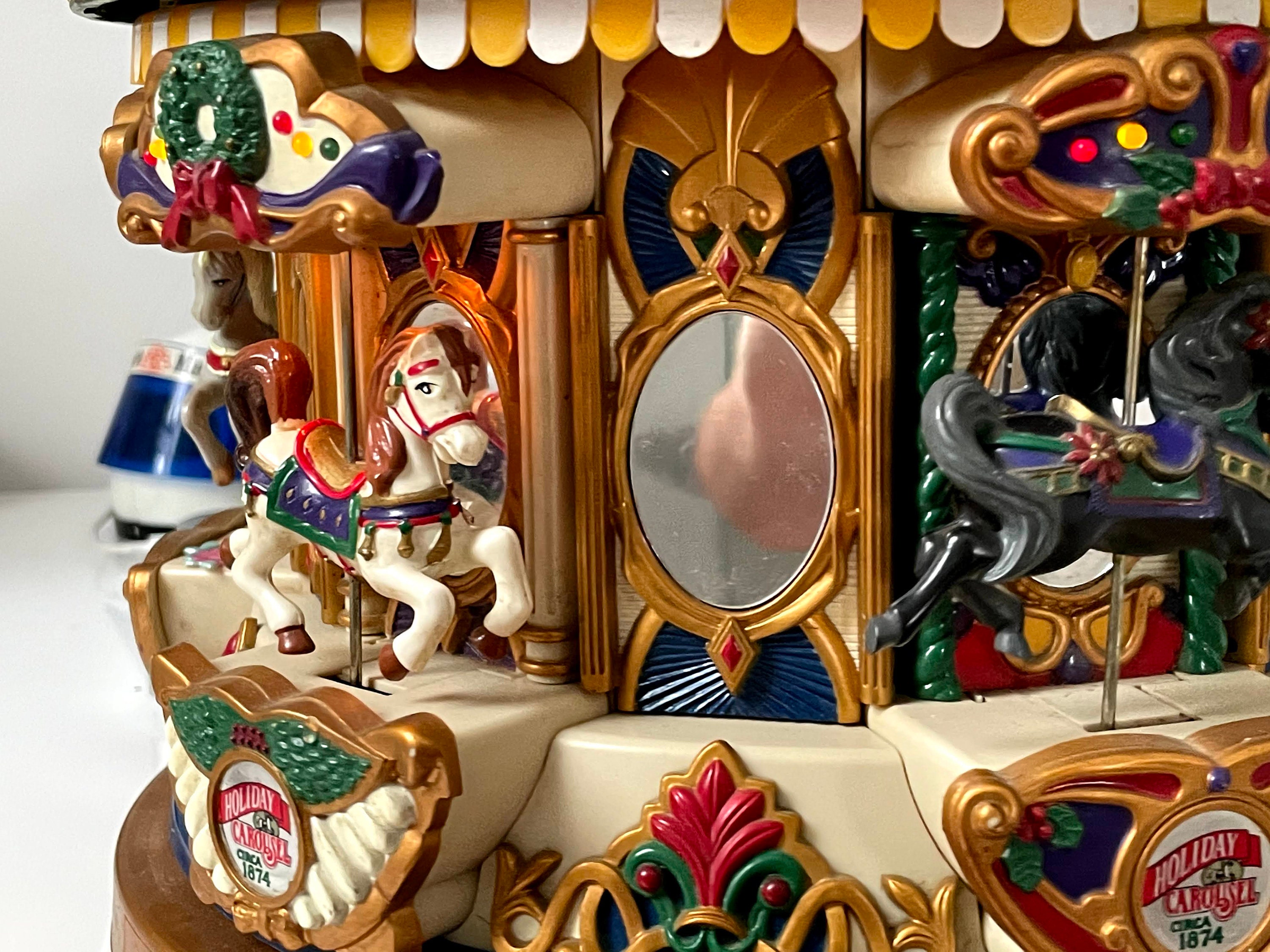 Vintage Mr. Christmas Holiday Carousel Etsy