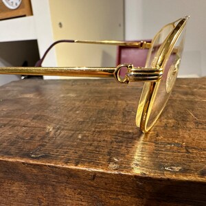 Cartier Glasses Frame Gold & Metal Aviator - Superb Quality Sunglasses, Luxury Eyewear, Fashion Accessory image 6