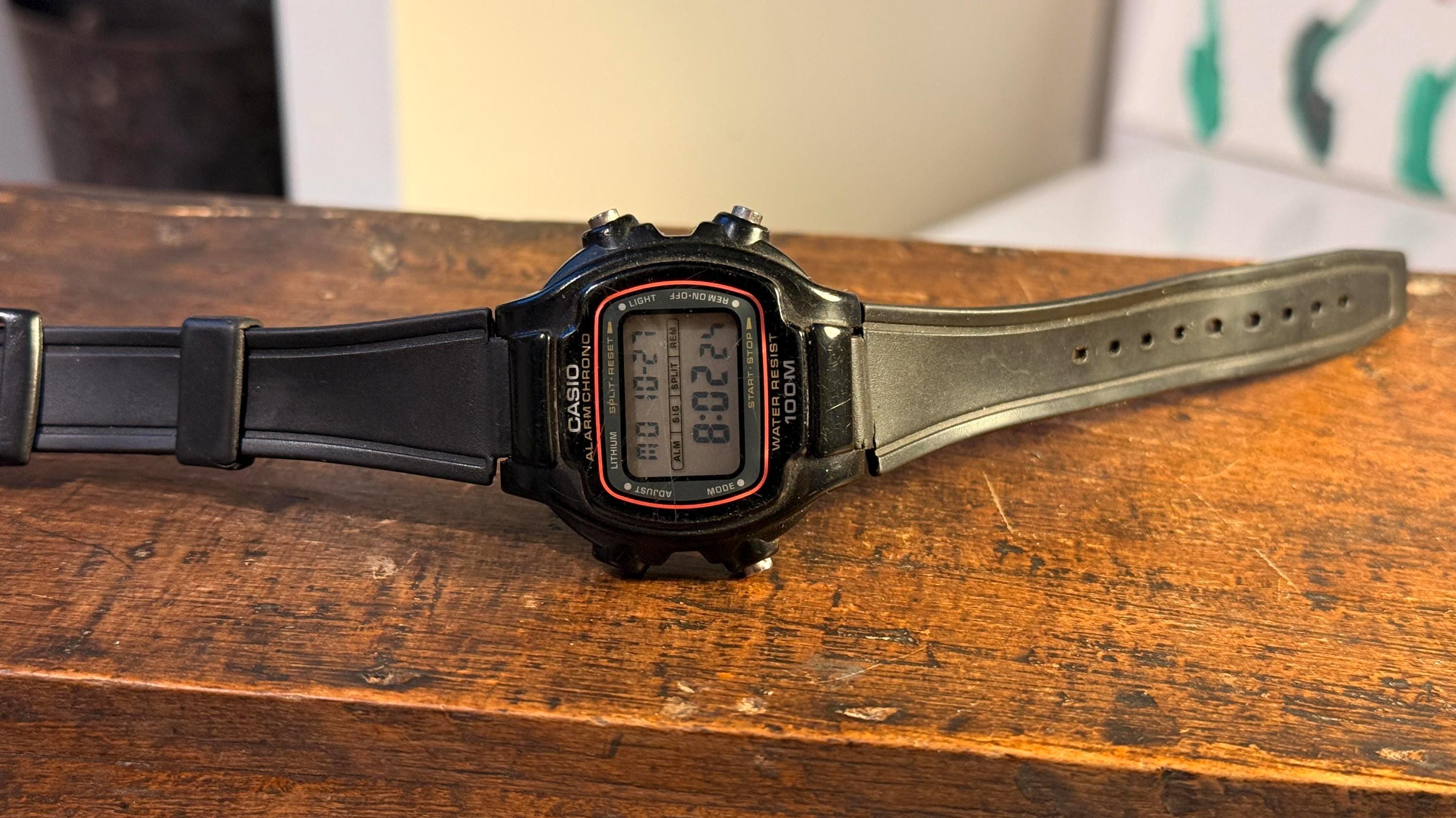 Vintage Casio W-726 Digital Watch | Retro 80s LCD Alarm Quartz