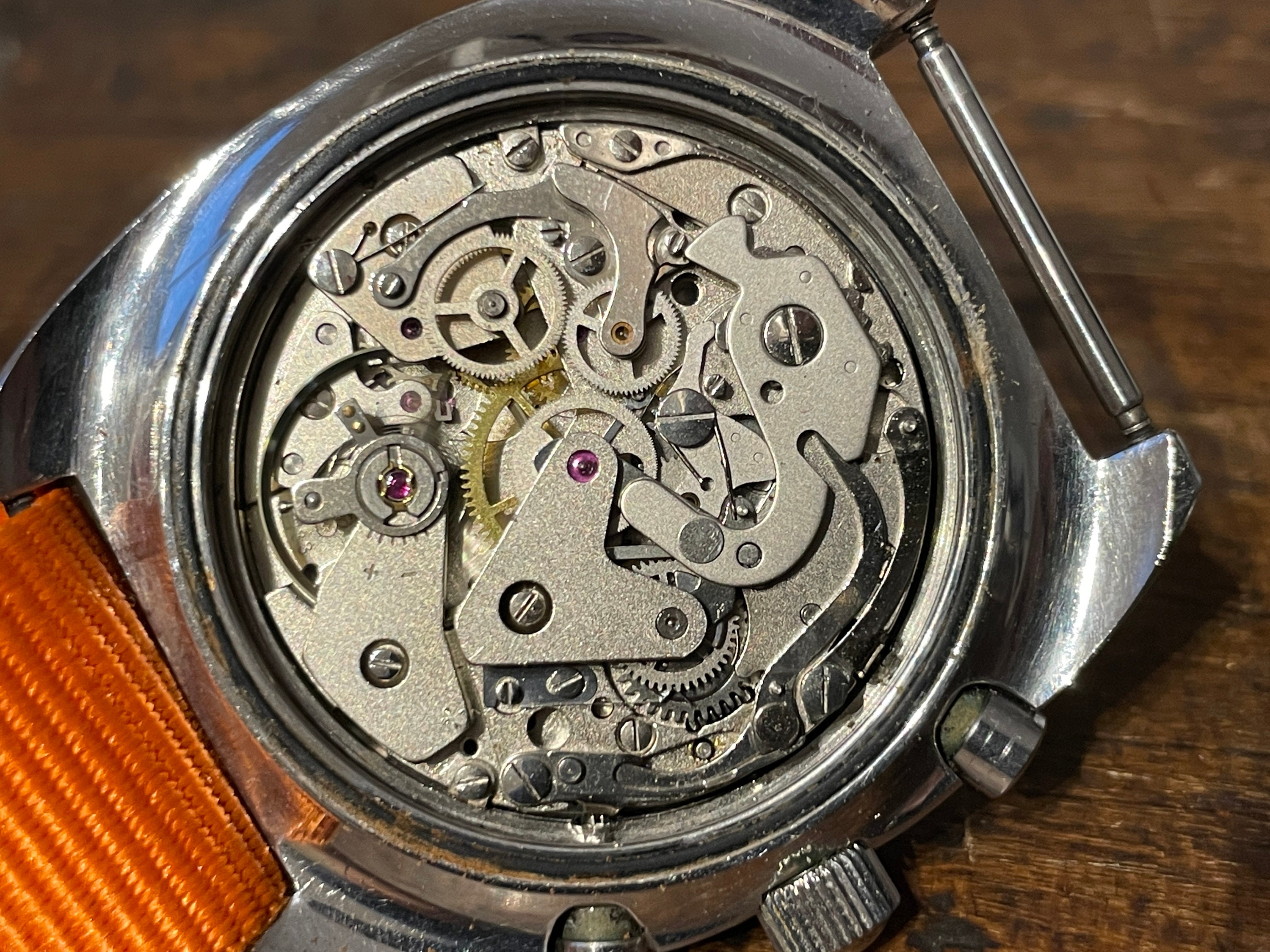 Difor Vintage Chronograph Diver Profundimeter Depth Gauge Valjoux