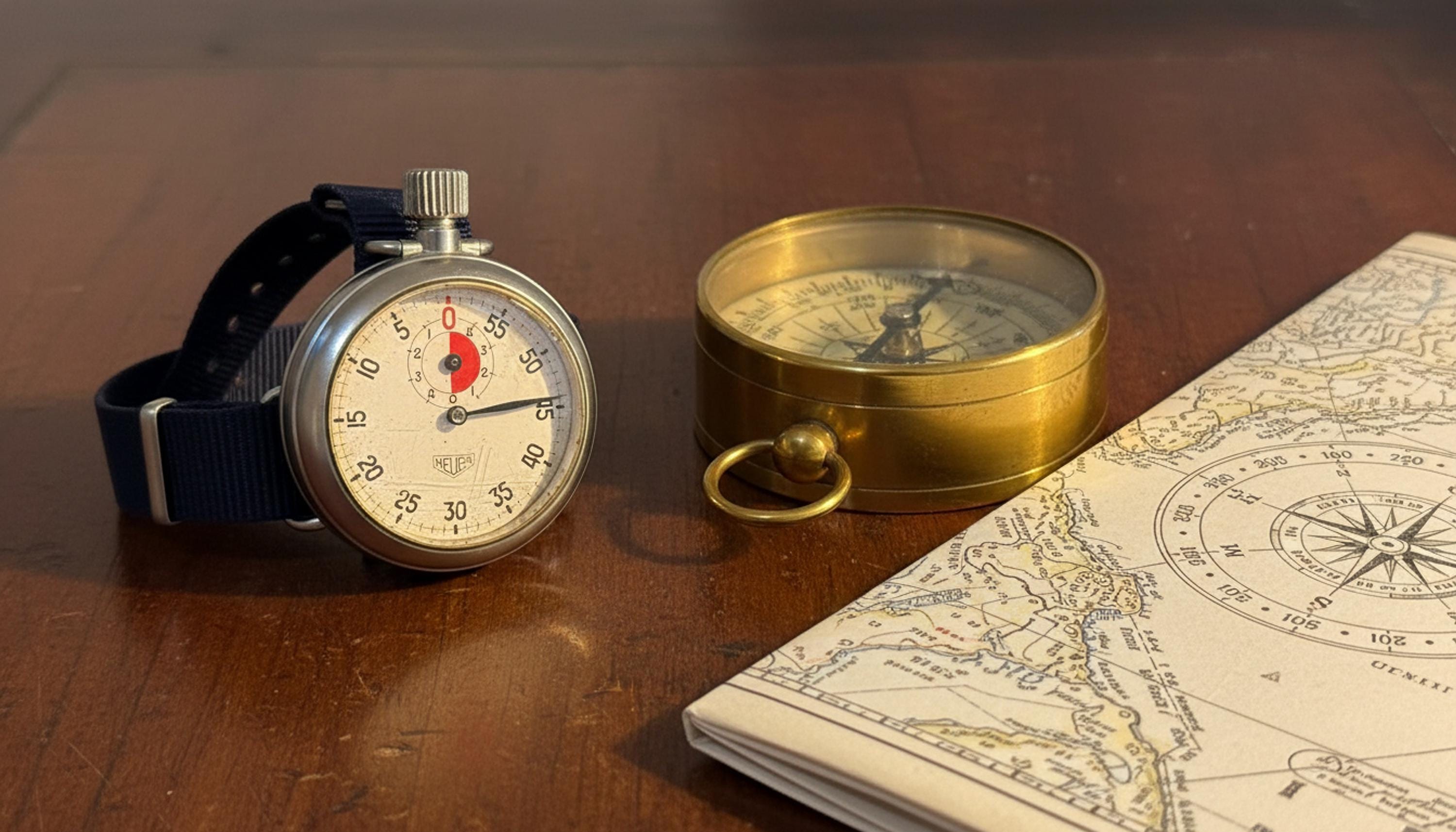 1959 Watch, Heuer Yacht Timer With Sailing Dial - Etsy