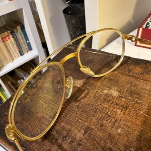 Cartier Glasses Frame Gold & Metal Aviator - Superb Quality Sunglasses, Luxury Eyewear, Fashion Accessory image 8