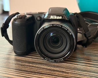 Nikon Coolpix L340 Black Digital Camera 20.2MP From JAPAN - Etsy