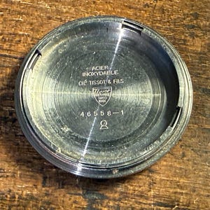 Tissot T12 vintage 46558 Caseback Original - Montre suisse classique, pièce d'horlogerie de collection, cadeau unique pour les amateurs de montres