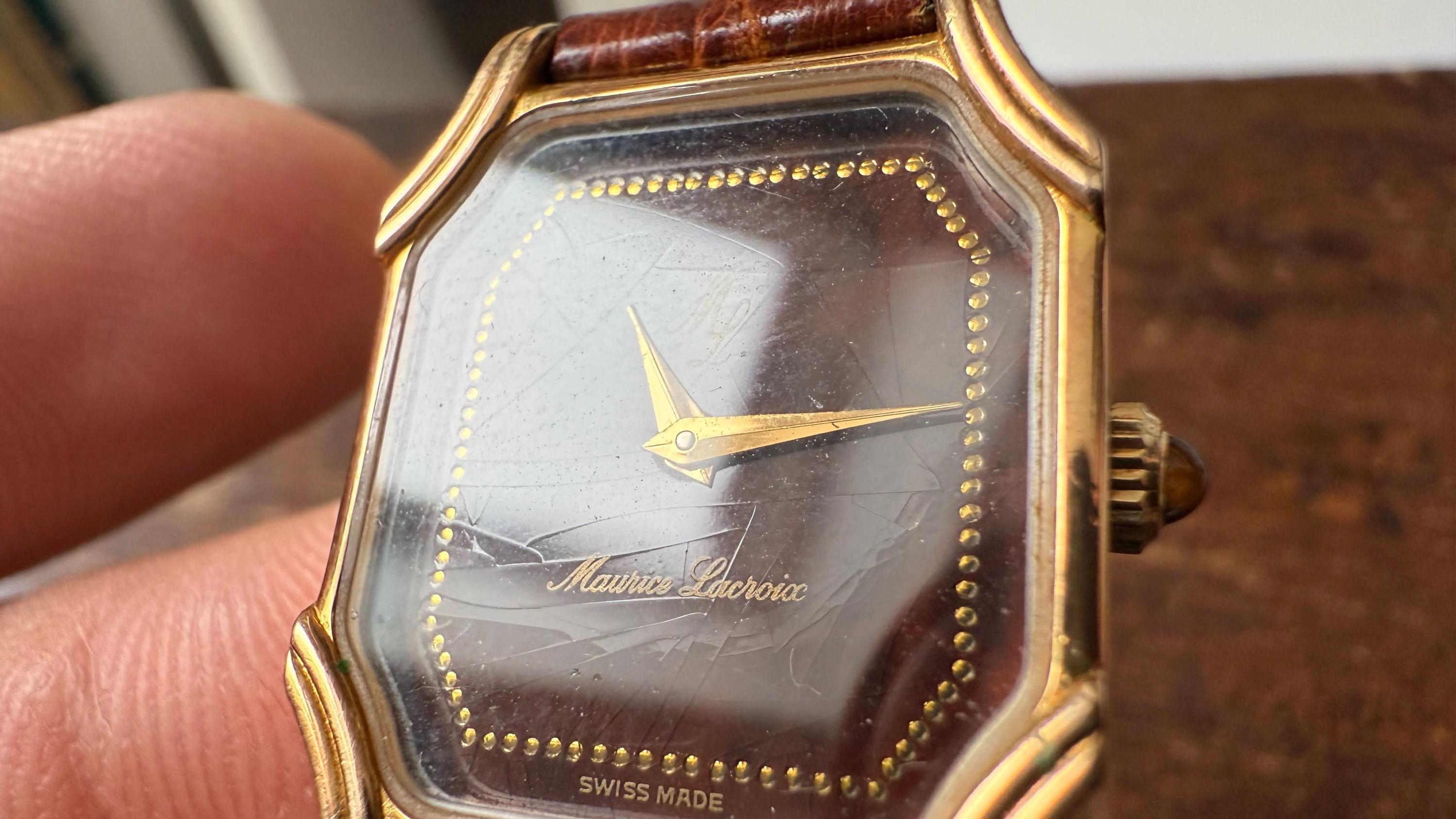 Maurice Lacroix Tank Spider Dial Burgundy Swiss Made Mechanical
