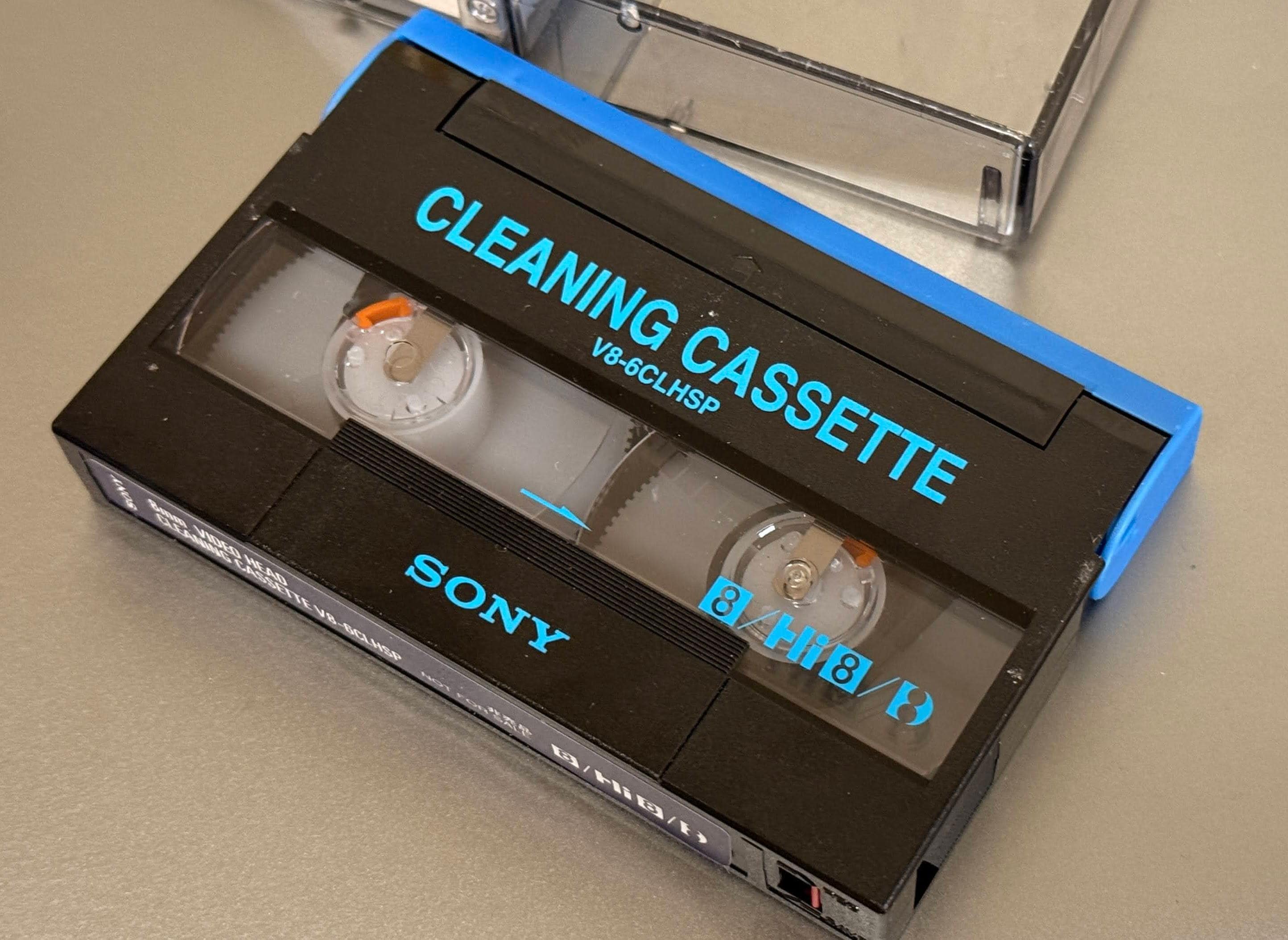 Sony 8mm Video Cleaning Cassette V8-6CLHSP for V8 Hi8 Camcorder