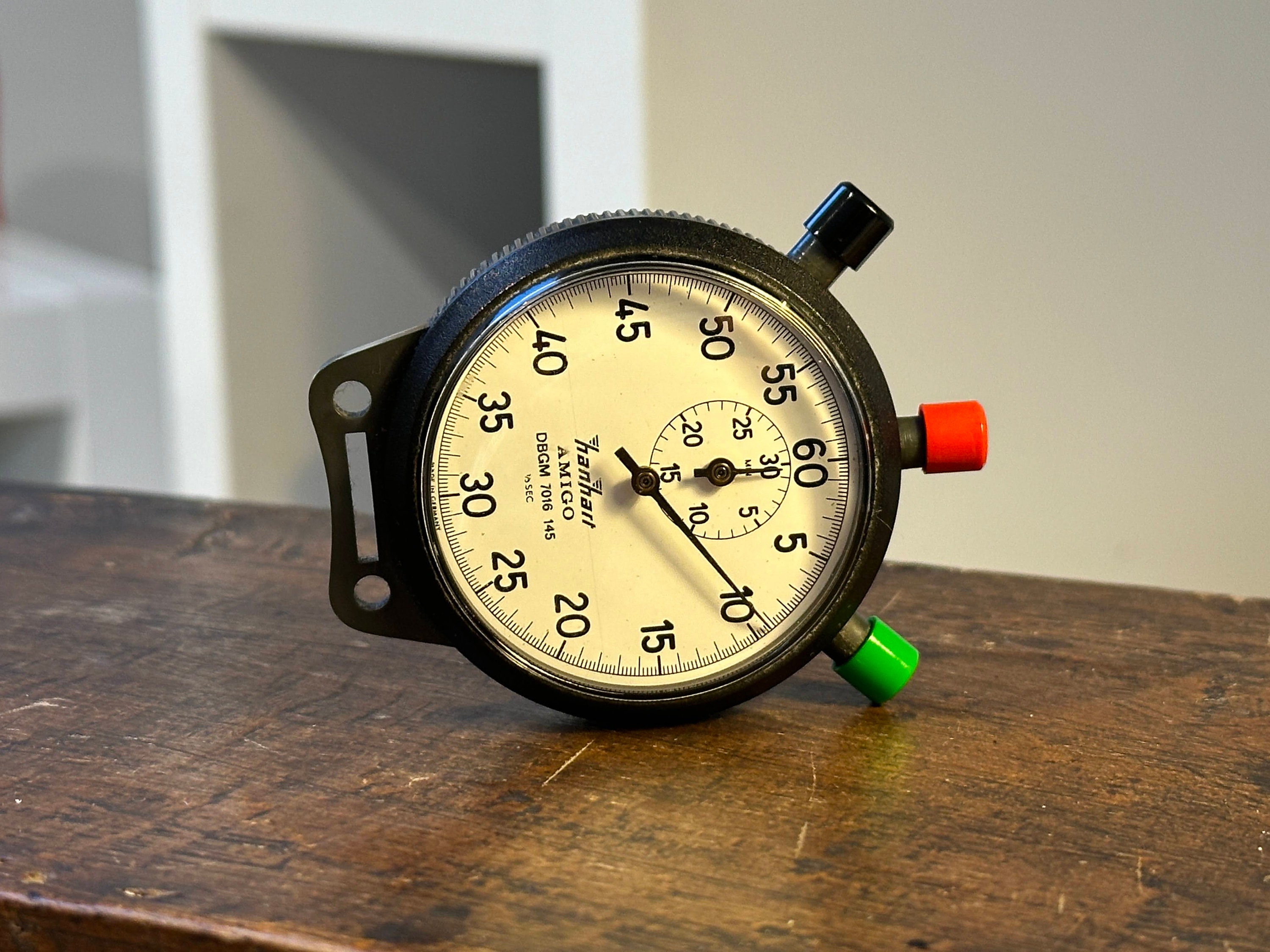 ヴィンテージ HANHART AMIGO ストップウォッチ 真鍮製クロムメッキ