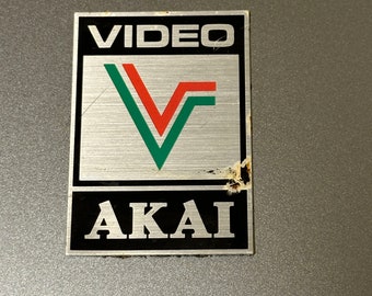 Akai Video Badge Plate, Customizable Name Tag Holder