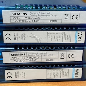 W&T Interface Konverter RS232 to V24 Fiber Optic Tty BCB8, 20 MA Industrial